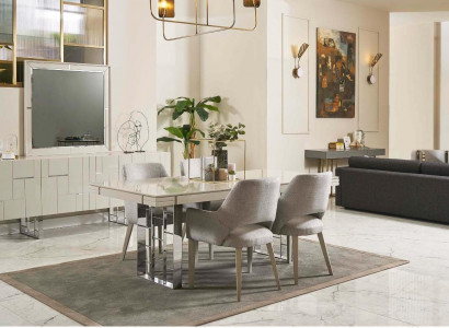 Dining corner group dining room dining group dining room furniture set 9-piece wood beige